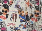 Custom 100% Cotton Woven Fabric Retro 80s Movies By The 1/4 Yard 9x56