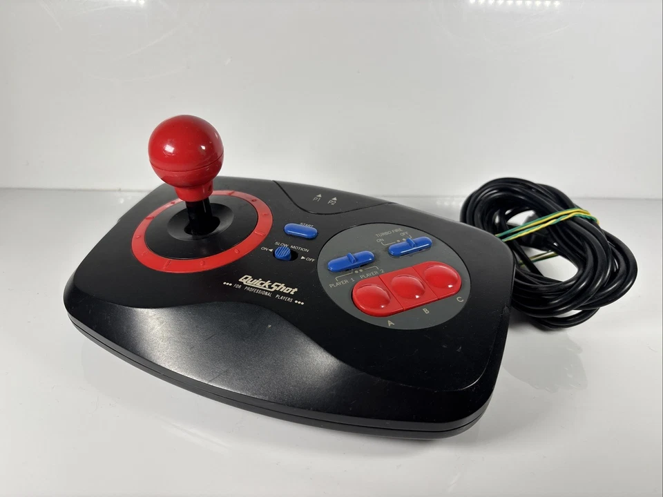 SEGA MEGADRIVE - QUICKSHOT QS-162 2 PLAYER JOYPAD CONTROLLER ARCADE STICK - Image 2 of 4