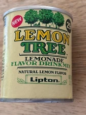 Lipton Lemon Tree Lemonade Drink Mix - Vintage 80's - 3.2 oz Can - Rare & Sealed