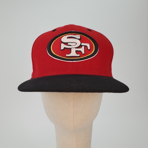 San Francisco 49ers New Era Fitted 7 1/4 Red Logo Baseball Hat Cap - Picture 2 of 9