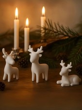 Nordic Reindeer Family - 3D Printed Christmas Decor Set