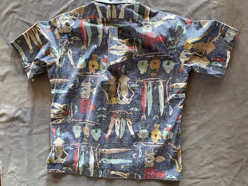 Reyn Spooner Hawaiihemd Herren Gr. Large tropische Fische Reverse Popover Freizeit - Bild 3 von 4