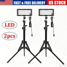 2pcs Adjustable 15000lm Led Work Lights With Foldable Tripod Stand Base 6500k 2pcs Adjustable 15000lm Led Work Lights With Foldable Tripod Stand Base 6500k