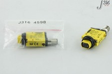 Banner SM312CVQD Mini-Beam Photoelectric Sensor, Convergent, 16mm, NPN/PNP, M12