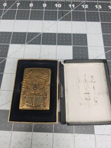 Vintage Zippo Great American Train Brass Lighter 