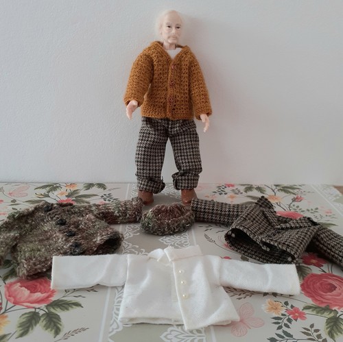 Dolls House Heidi Ott Old Man Soft Body & Clothes, Shoes Bundle Doll no XKM07 - Photo 11/12