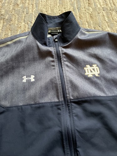 Notre Dame fighting Irish men’s size large under armour full zip jacket - Picture 10 of 16