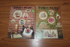 2 Basket Weave Patterns Leaflets Lot Cross Stitch Vol. 1 2