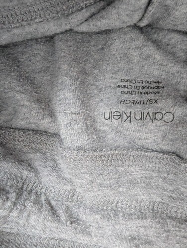 Calvin Klein Size XS Velour Sweatpants Joggers Tapered Gray 173 - Picture 4 of 5
