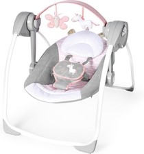 Ingenuity Comfort 2 Go Compact Portable 6-Speed  Baby Swing  Flora the Unicorn