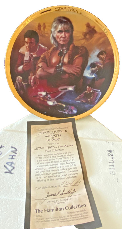 Hamilton Collection Star Trek II: The WRATH of KHAN Decorative Plate