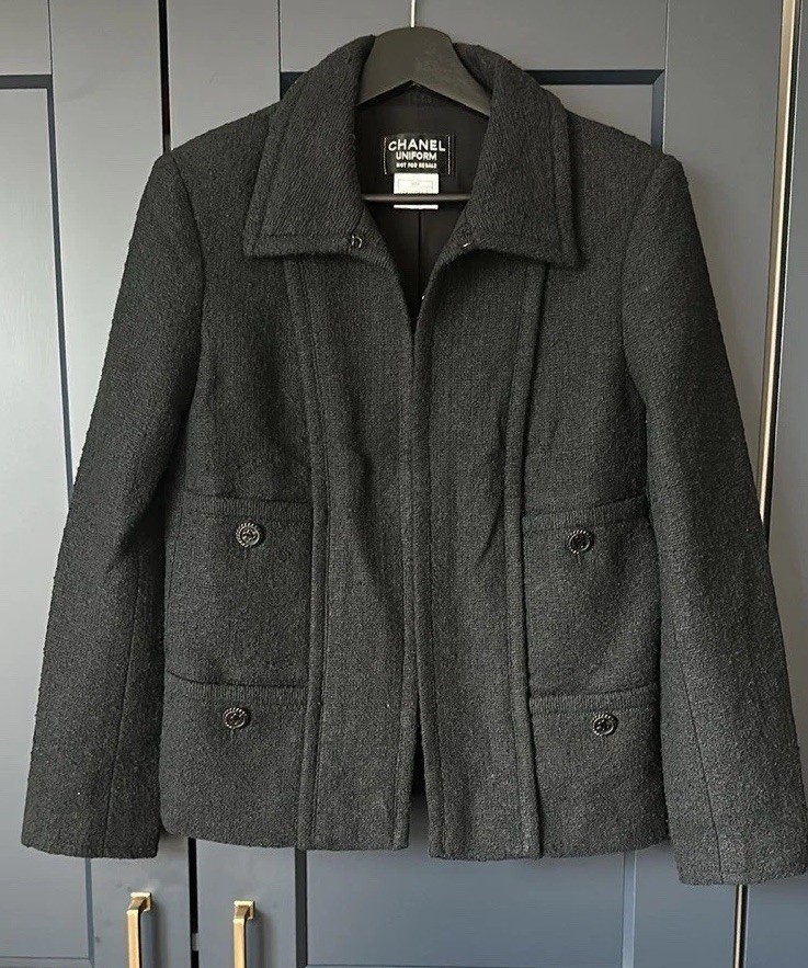 Chanel Black Jacket Size FR 36 Never Worn - Employees Uniform