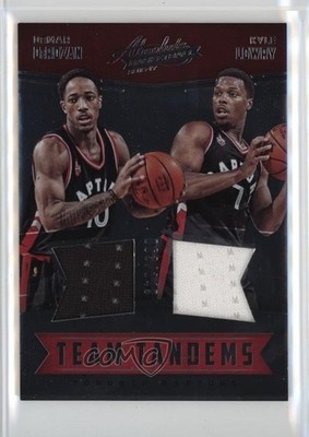 2016-17 Panini Absolute Team Tandems Materials /149 Kyle Lowry DeMar DeRozan t9h
