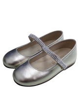 BABYWALKER Luminosa Mary Jane Flat Girl Golden Leather Shoe UK7 NEW RRP 107