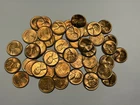 1946 RED BU LINCOLN CENT ROLL / 50 COINS