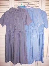 Blue Gingham School Dresses x 4