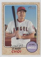 2017 Topps Heritage Bright Yellow Back /25 Ji-Man Choi #486 1b3