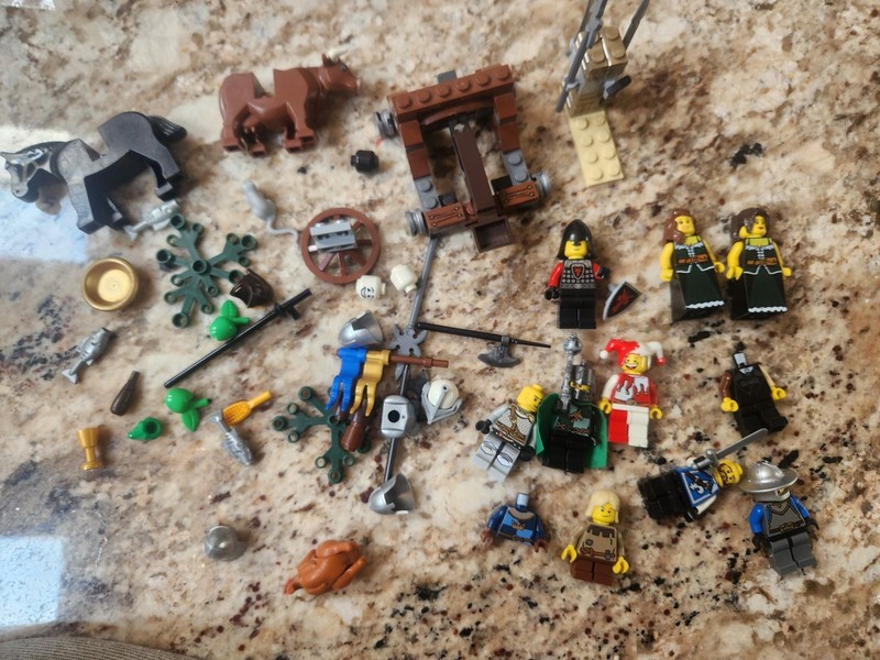 Lego Minifigure Lot - Castle Knights Medieval Village Various Sets Parts