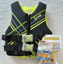 Speedo Youth 50-90lbs neoprene life jacket new with tags