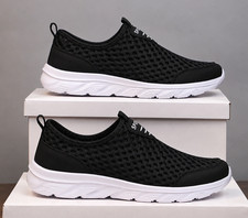 Men's Walking Shoes Breathable Slip On Athletic Casual Sneakers Lightweight