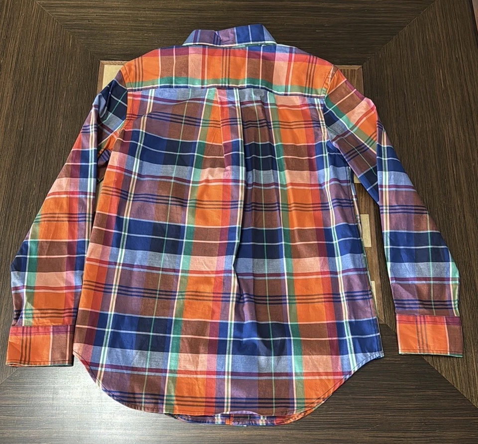 Chaps boys long sleeve plaid collared shirt size M (10-12). - Image 3 of 3