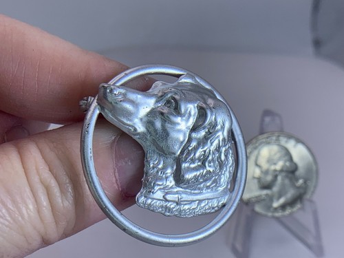 Spilla Spilla Cane Labrador in Cerchio Vintage Argento M-2514 - Foto 2 di 3