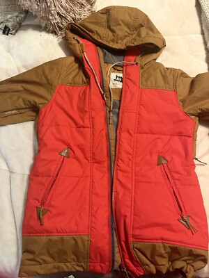 Holden Outerwear Ski Snowboarding Jacket Waterproof Red Brown Inside  Pockets