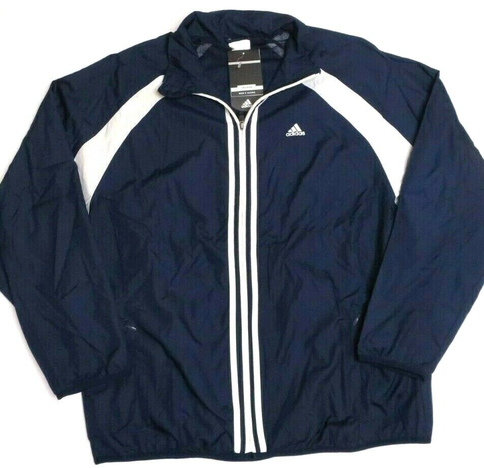 ADIDAS ClimaProof VINTAGE DEADSTOCK Windbreaker Jacket Blue ADIDAS ClimaProof VINTAGE DEADSTOCK Windbreaker Jacket Blue