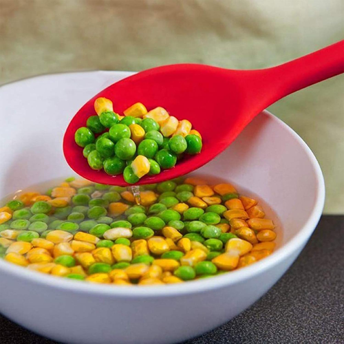 Silicone Nonstick Mixing Spoons Set 2, High Heat Resistant, Hygienic Design Cook - Picture 7 of 8