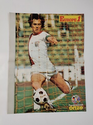 BECKENBAUER / JANVION RIESENPOSTER / Elf Nr. 14 vom Februar 1977 / FC METZ / ASNL