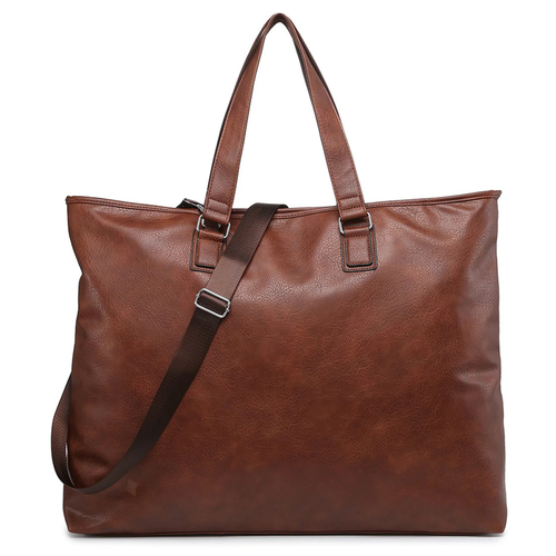 ROCKTHOSECURVES WOMENS EXTRA LARGE FAUX LEATHER HOLDALL OVERNIGHT BAG - 第 1/7 張圖片