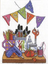 Counted Cross Stitch Kit ~ Design Works Love to Craft #DW2578 SALE!