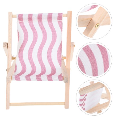 Wooden Ornaments Deck Chair Decoration Office Phone Stand Mobile Holder - 第 6/12 張圖片