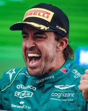 LAMINATED MOTOR RACING CHAMPION F1 DRIVER POSTER,Big 420mm,ALONSO,FORMULA ONE