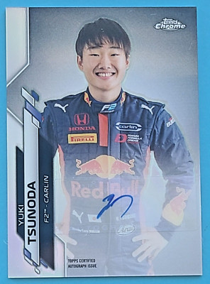 2020 Topps Chrome F1 Yuki Tsunoda RC Auto Autograph SP Formula 1