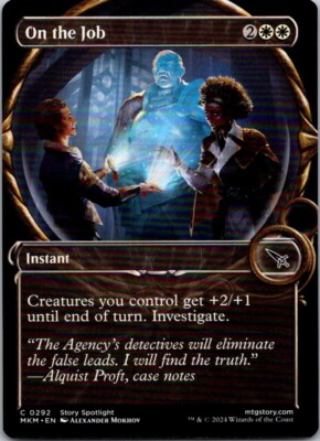 Magic the Gathering On the Job Showcase Murders at Karlov Manor MTG Free Ship!