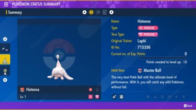 Pokémon Scarlatto/Viola – SHINY HYDREIGON Lv.100 Modest 6IV Con Masterball (Scambio)