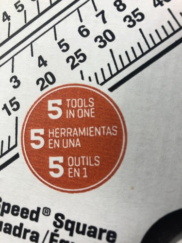 Swanson 7" Speed Square 25 Foot Tape Measure 8 Foot Scribe Circles Straight Line - Picture 10 of 15
