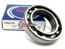 NACHI JAPAN 6008 CM, DEEP GROOVE BALL BEARING, OPEN NO SEALS, 40x68x15 mm