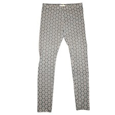 Hollister Women  s Knit Leggings Size S Stretch Blue Gray Diamond Print