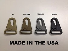 USA MADE HK H&K Clip 1" Style Sling Clip Snap Hook Quick Release 4 Colors