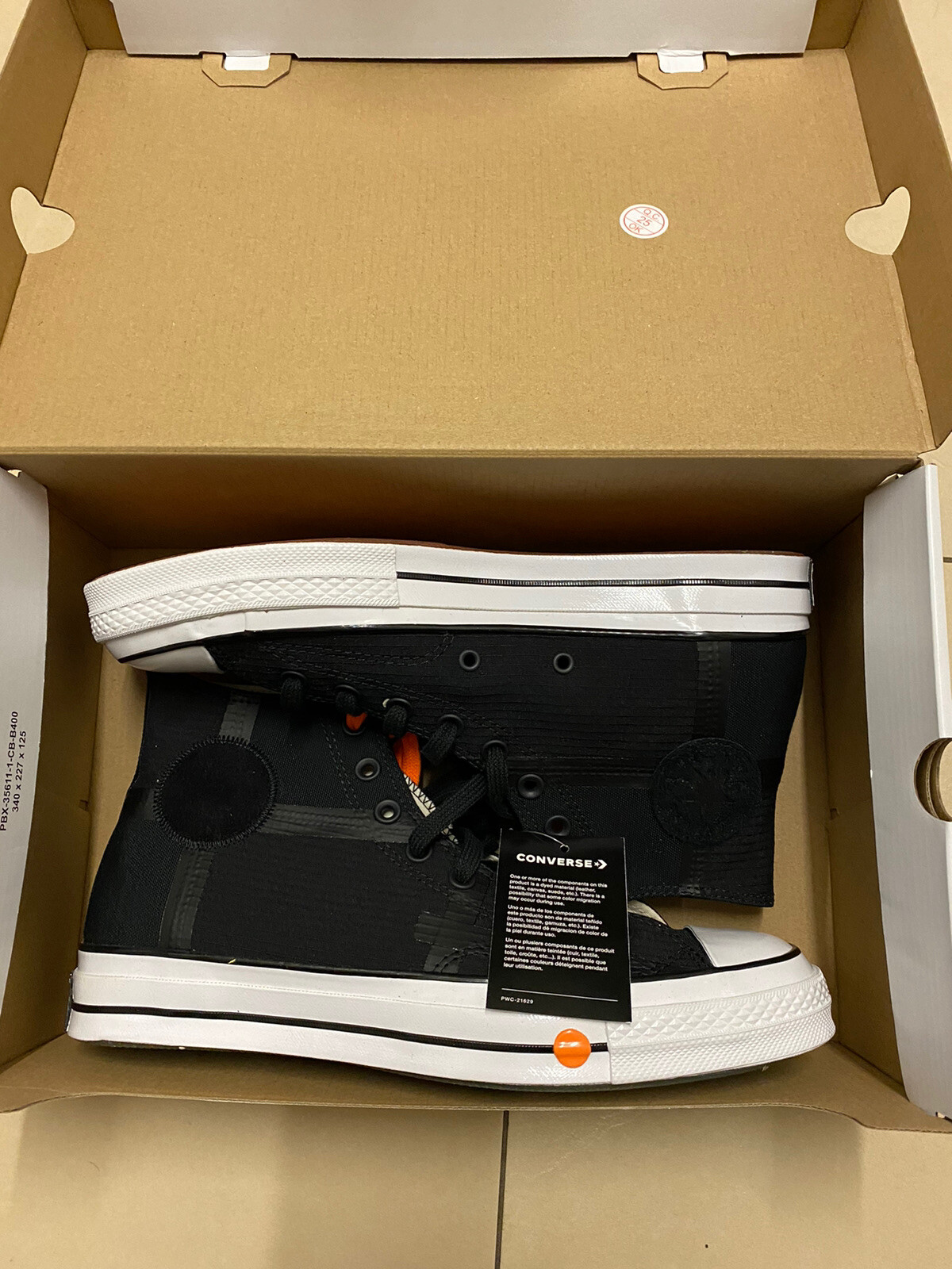 office black converse high tops