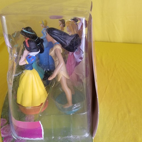 Set 8 statuette principessa topper torta in PVC sirena Ariel Mulan Pocahontas gelsomino - Foto 17 di 19