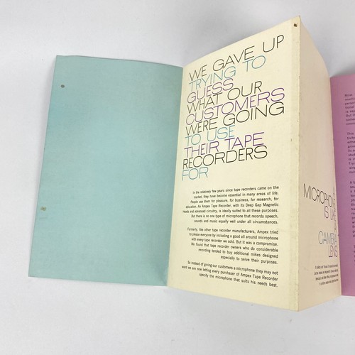 Ampex Tape Recorder Brochure Why There's No Microphone Advertising Vintage - Picture 7 of 14