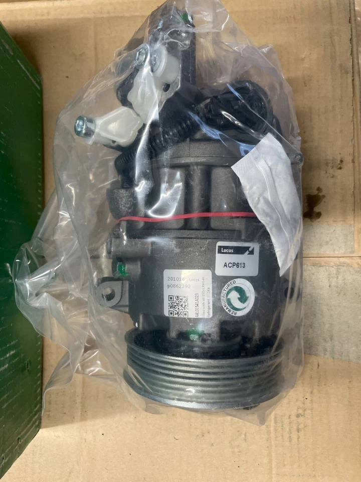 LUCAS AIR CON COMPRESSOR PUMP FITS BMW 1 3 X1 E81 E82 E84 E87 E88 E90 E91 ACP613 - Image 2 of 4