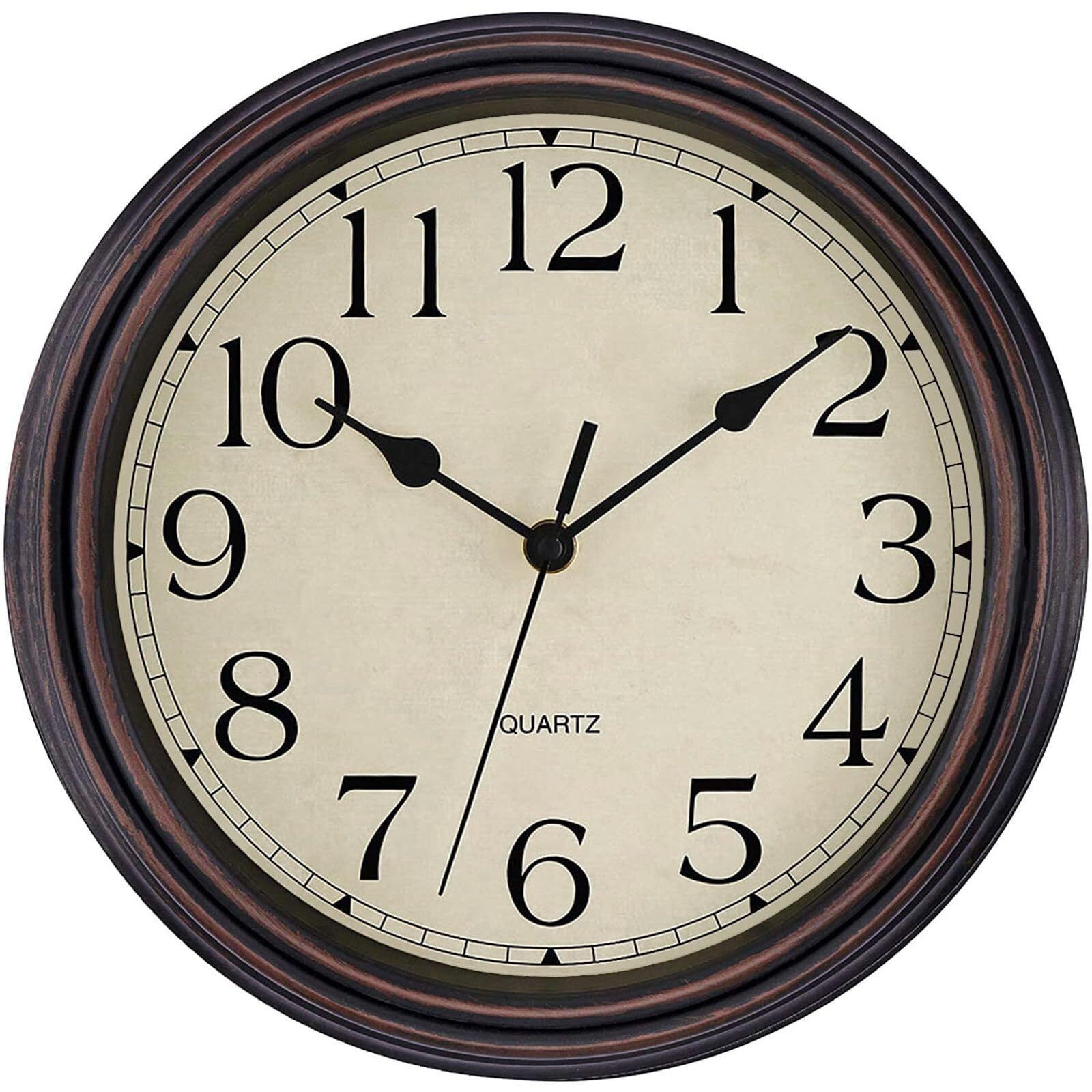 Retro Silent Non Ticking Round Classic Clock Quartz Decorative Battery Operat - s l1600