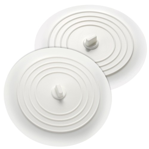 2pcs Kitchen Silicone Tub Stoppers Flat Bathtub Drain Covers Suction Bathtub