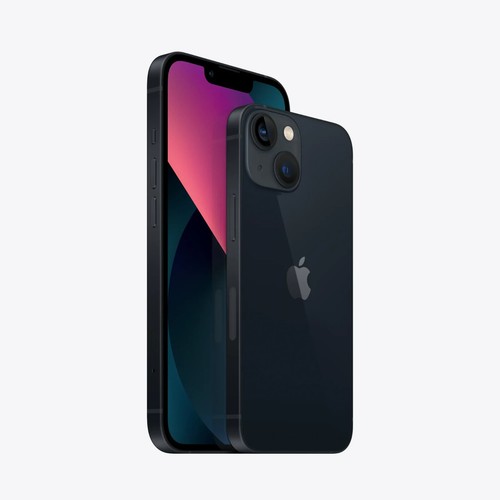 Apple iPhone 13, 128GB, 5G, Midnight Prepaid Smartphone [Locked to Walmart Fami - Afbeelding 3 van 10