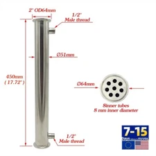 Shotgun Condenser Moonshine Alcohol Cooler Split Reflux Distillation Column