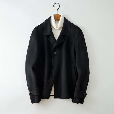 ジャケット・アウター RANCLIC big collar double short coat RANCLIC big collar double short coat
